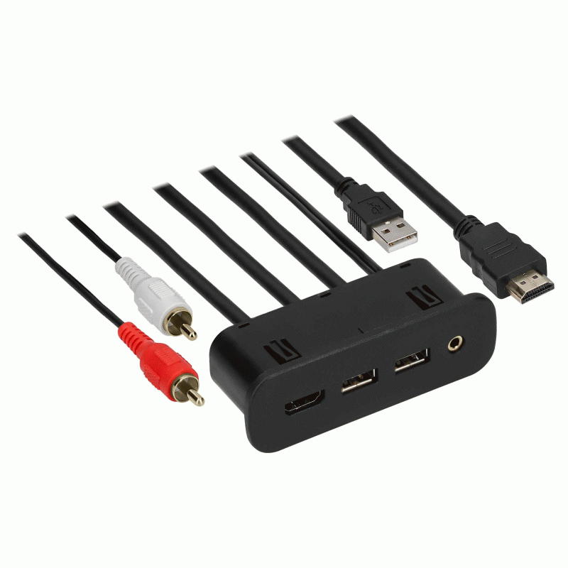 AXUSBCH1 | USB/AUX/HDMI Replacement Panel 3 Feet - Chrysler/Dodge/Jeep